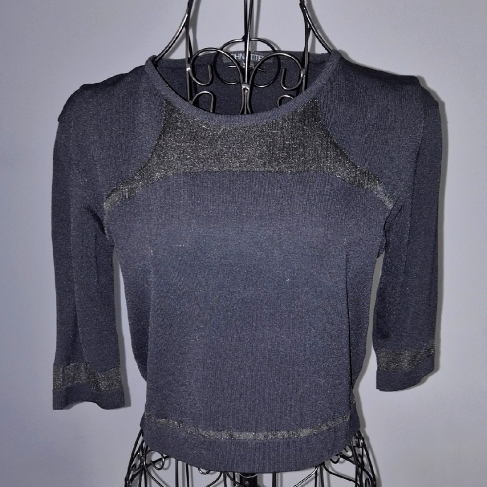 Ohne Titel Black Crop Women's Top